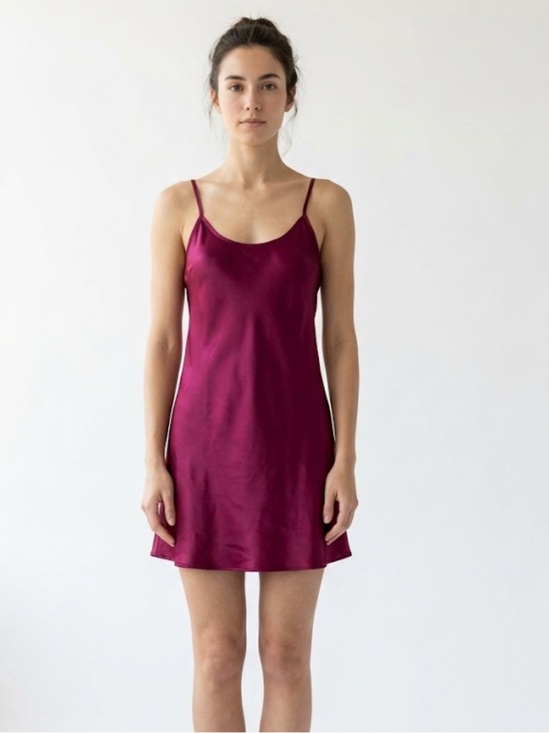 Cinema Etoile Other - Cinema Etoile Satin Slip Dress Small | Vintage Lingerie | burgundy Satin Min